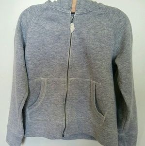 Girls Crewcuts Gray Sparkle Hooded Sweatshirt